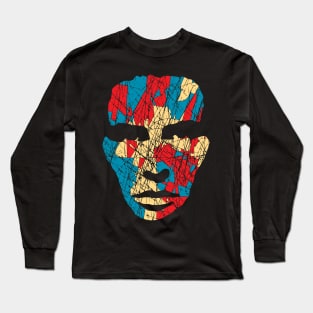 Colorful Tribal Mask Modern Style Long Sleeve T-Shirt